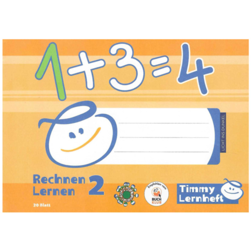 Timmy Lernhefte Rechnen Lernen 2 A5 quer 20 Blatt Lernhilfe Volksschule